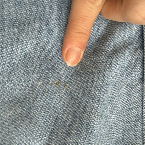 Vintage 80s Zena denim skirt button down western boho cottage - Picture 9 of 11